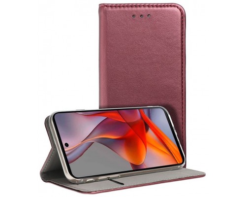 Funda COOL Flip Cover para Motorola Moto G75 5G Liso Burgundy