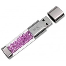 Pen Drive USB x64 GB 3.0 COOL Crystal Rosa