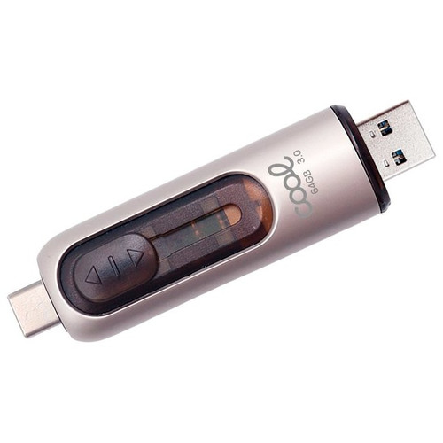 Pen Drive USB x64 GB 3.0 COOL Tipo-C / USB (2 en 1)-CS4 Pen Drive USB x64 GB 3.0 COOL Tipo-C / USB (2 en 1)