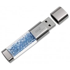 Pen Drive USB x64 GB 3.0 COOL Crystal Celeste