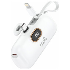 Bateria Externa Power Bank 5.000 mAh COOL C&aacute;psula Blanco