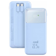 Batería Externa Universal Power Bank 10.000 mAh Carga Rápida 22.5W COOL Pocket Celeste-CS4 Batería Externa Universal Power Bank 10.000 mAh Carga Rápida 22.5W COOL Pocket Celeste