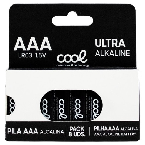 Pilas Alcalinas AAA LR03 COOL (Pack 8 uds)