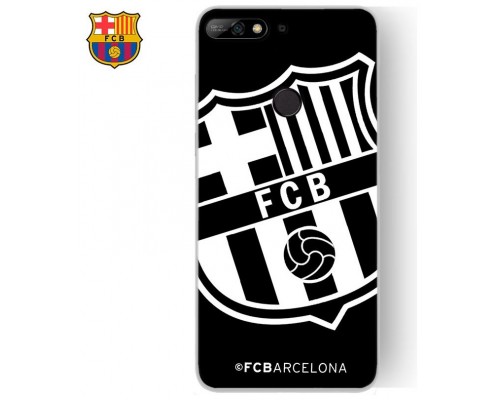 Carcasa COOL para Huawei Y7 (2018) / Honor 7C Licencia Fútbol F.C. Barcelona Negro
