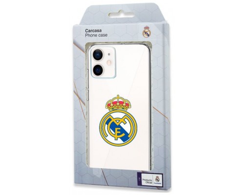 Carcasa COOL para iPhone 12 mini Licencia Fútbol Real Madrid Transparente
