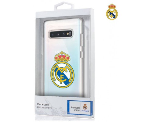 Carcasa COOL para Samsung G975 Galaxy S10 Plus Licencia Fútbol Real Madrid Transparente