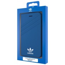Funda COOL Flip Cover para iPhone 6 / 7 / 8 / SE (2020) / SE (2022) Licencia Adidas Azul