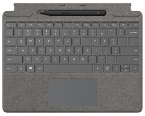 MICROSOFT SURFACE PRO 8,PRO 9, PRO X TYPE COVER SIGNATURE PLATINO + SLIM PEN 2 (Espera 4 dias)