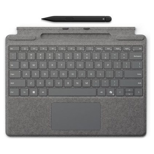 MICROSOFT SURFACE PRO 8/9/10/11 TYPE COVER SIGNATURE PLATA + SLIM PEN 2 (Espera 4 dias)