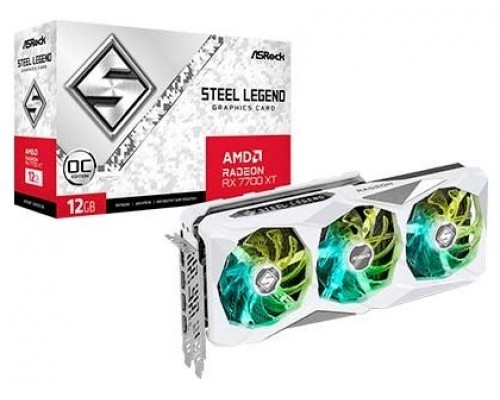 Asrock Radeon RX 7700 XT Steel Legend AMD 12 GB GDDR6 (Espera 4 dias)