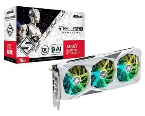 Asrock Steel Legend RX7600XT SL 16GO AMD Radeon RX 7600 XT 16 GB GDDR6 (Espera 4 dias)