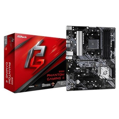 Asrock B550 Phantom Gaming 4 AMD B550 Zócalo AM4 ATX (Espera 4 dias)-SX18 Asrock B550 Phantom Gaming 4 AMD B550 Zócalo AM4 ATX (Espera 4 dias)