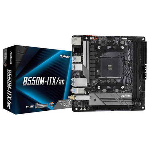 Asrock B550M-ITX/ac Zócalo AM4 Mini ITX AMD B550 (Espera 4 dias)-SX25 Asrock B550M-ITX/ac Zócalo AM4 Mini ITX AMD B550 (Espera 4 dias)