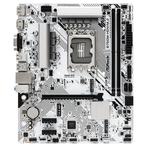 Asrock B760M-HDV/M.2 placa base Intel B760 LGA 1700 micro ATX (Espera 4 dias)-SX17 Asrock B760M-HDV/M.2 placa base Intel B760 LGA 1700 micro ATX (Espera 4 dias)