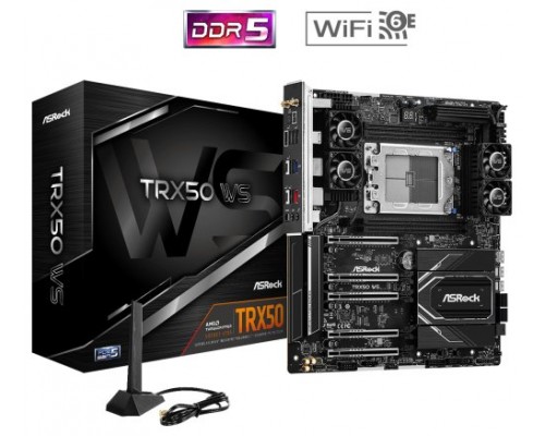Asrock TRX50 WS AMD TRX50 Socket sTR5 ATX extendida (Espera 4 dias)
