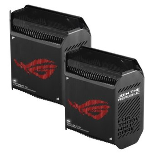 ASUS ROG Rapture GT6 (B-2-PK) Tribanda (2,4 GHz/5 GHz/5 GHz) Wi-Fi 6 (802.11ax) Negro 4 Interno (Espera 4 dias)-SX80 ASUS ROG Rapture GT6 (B-2-PK) Tribanda (2,4 GHz/5 GHz/5 GHz) Wi-Fi 6 (802.11ax) Negro 4 Interno (Espera 4 dias)
