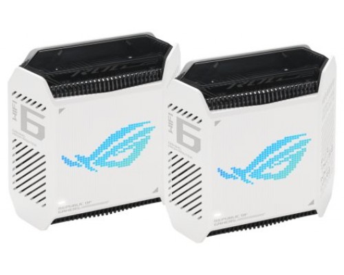 ASUS ROG Rapture GT6 (W-2-PK) Tribanda (2,4 GHz/5 GHz/5 GHz) Wi-Fi 6 (802.11ax) Blanco 4 Interno (Espera 4 dias)