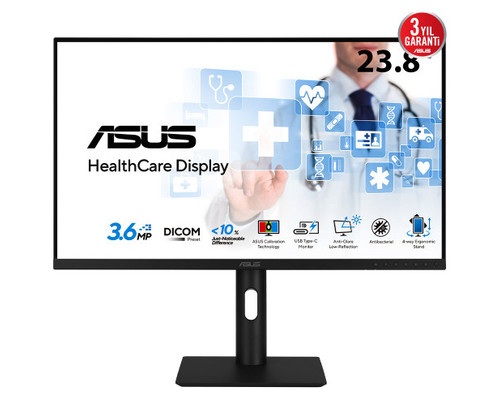 ASUS HA2441A pantalla para PC 60,5 cm (23.8") 2560 x 1440 Pixeles Quad HD LCD Negro (Espera 4 dias)