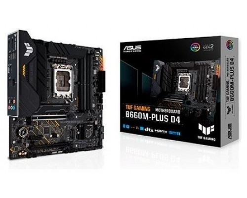 ASUS TUF GAMING B660M- PLUS D4 Intel B660 LGA 1700 micro ATX (Espera 4 dias)