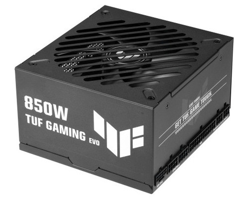 FUENTE ALIMENTACION ASUS TUF-GAMING-850G-EVO,850W, 80+ GOLD, ATX 3.0 COMPATIBLE, MILITARY-GRADE COMPONENTS, DUAL BALL BEARING, AXIAL-TECH FAN, PCB COATING, 10 YEAR WARRANTY) (Espera 4 dias)