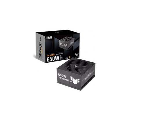 FUENTE ALIMENTACION ASUS TUF-GAMING-650G-EVO,650W, 80+ GOLD, ATX 3.0 COMPATIBLE, MILITARY-GRADE COMPONENTS, DUAL BALL BEARING, AXIAL-TECH FAN, PCB COATING, 10 YEAR WARRANTY) (Espera 4 dias)