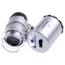 Mini Microscopio Monoculo con Luz Led y Lupa 60x (Espera 2 dias)