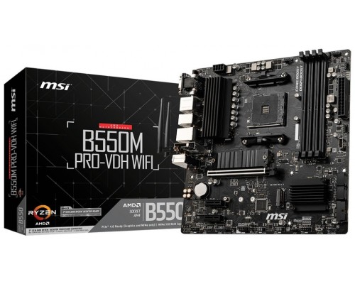 MSI Placa Base B550M PRO-VDH WIFI mATX AM4