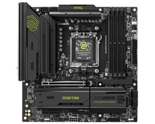 PLACA MSI MAG B850M MORTAR WIFI,AMD,AM5,B850,4DDR5,256GB,1HDMI,4SATA3+3M.2,5GBLAN+WIFI7+BT5.4,9USB3.2,MATX (Espera 4 dias)
