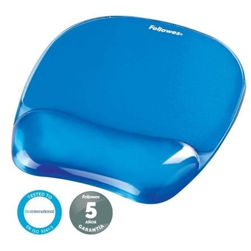 ALFOMBRILLA CON REPOSAMU&Ntilde;ECAS RATON GEL AZUL FELLOWES 9114120 (Espera 4 dias)