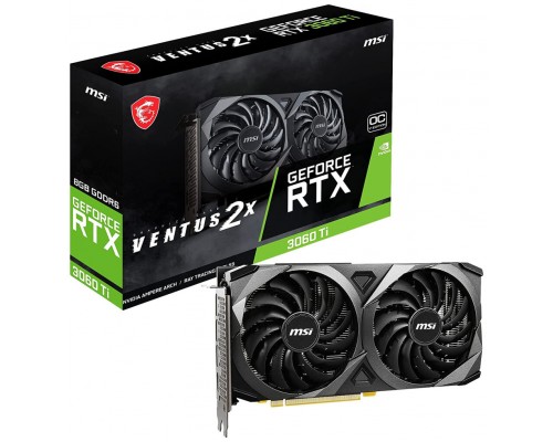 TARJETA GRAFICA MSI RTX 3060TI VENTUS  2X OC 8GB GDDR6X