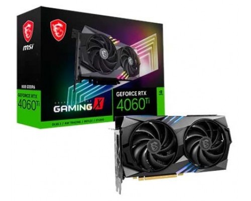 MSI GeForce RTX 4060 Ti GAMING X 8G NVIDIA 8 GB GDDR6 (Espera 4 dias)