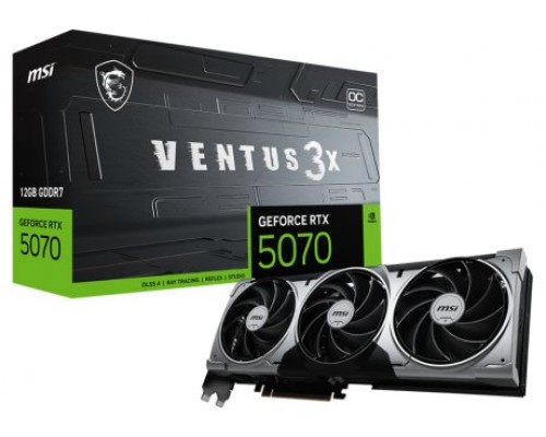 MSI VENTUS GeForce RTX 5070 12G 3X OC NVIDIA 12 GB GDDR7 (Espera 4 dias)