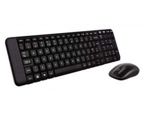 TECLADO+RATÃ“N LOGITECH MK220 WIRELESS NEGRO