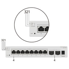 HUAWEI S210-24T2J (24*10/100/1000BASE-T PORTS, 2*2.5GE SFP PORTS, BUILT-IN AC POWER, FANLESS) (Espera 4 dias)