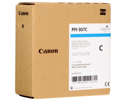 Canon iPF830,iPF840,iPF850 tinta Cian