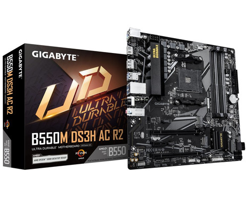PLACA BASE GIGABYTE B550M DS3H AC R2 AM4 MATX 4XDDR4-SX19 PLACA BASE GIGABYTE B550M DS3H AC R2 AM4 MATX 4XDDR4
