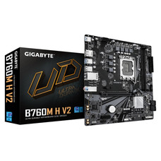 GIGABYTE B760M H V2 Placa Base - Compatible con procesadores Intel Core de 14ª generación, VRM digital de 5+1+1 fases, hasta 8000MHz DDR5 (O.C.), 1xPCIe 4.0 M.2, LAN 1GbE, USB 3.2 Gen1 (Espera 4 dias)-SX20 GIGABYTE B760M H V2 Placa Base - Compatible con procesadores Intel Core de 14ª generación, VRM digital de 5+1+1 fases, hasta 8000MHz DDR5 (O.C.), 1xPCIe 4.0 M.2, LAN 1GbE, USB 3.2 Gen1 (Espera 4 dias)