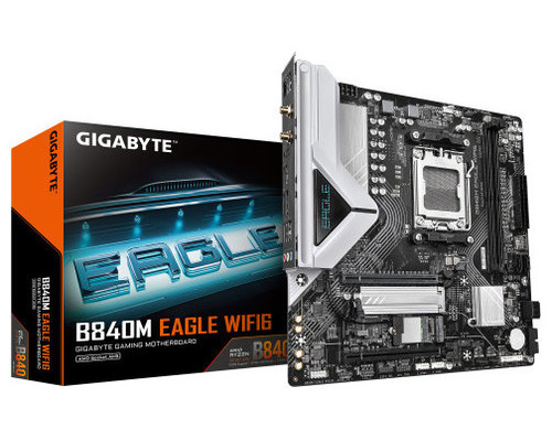 PLACA GIGABYTE B840M EAGLE WIFI6,AMD,AM5,B840,2DDR5,128GB,1HDMI+1DP,4SATA3+2M.2,2.5GBELAN+WIFI6+BT5.4,4USB3.2,MATX (Espera 4 dias)-SX27 PLACA GIGABYTE B840M EAGLE WIFI6,AMD,AM5,B840,2DDR5,128GB,1HDMI+1DP,4SATA3+2M.2,2.5GBELAN+WIFI6+BT5.4,4USB3.2,MATX (Espera 4 dias)