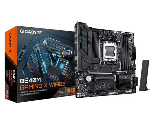 PLACA GIGABYTE B840M GAMING X WIFI6E,AMD,AM5,B840,4DDR5,256GB,1HDMI+2DP,4SATA3+2M.2,2,5GBELAN+WIFI6E+BT5.3,4USB3.2,MATX (Espera 4 dias)-SX31 PLACA GIGABYTE B840M GAMING X WIFI6E,AMD,AM5,B840,4DDR5,256GB,1HDMI+2DP,4SATA3+2M.2,2,5GBELAN+WIFI6E+BT5.3,4USB3.2,MATX (Espera 4 dias)