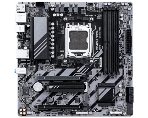 GIGABYTE B840M DS3H Placa base - Procesadores AMD Ryzen 9000, VRM de 8+2+2 fases, hasta 8200 MHz DDR5, 2xPCIe 4.0 M.2, LAN 2.5GbE, USB 3.2 Gen 1 (Espera 4 dias)