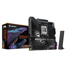 GIGABYTE B850M AORUS ELITE WIFI6E Placa base - Procesadores AMD Ryzen serie 9000, VRM digital de 12+2+2 fases, hasta 8200 MHz DDR5 (O.C.), 1x M.2 PCIe 5.0 + 1x M.2 PCIe 4.0, Wi-Fi 6E, LAN 2.5 GbE, USB 3.2 Gen 2 (Espera 4 dias)-SX43 GIGABYTE B850M AORUS ELITE WIFI6E Placa base - Procesadores AMD Ryzen serie 9000, VRM digital de 12+2+2 fases, hasta 8200 MHz DDR5 (O.C.), 1x M.2 PCIe 5.0 + 1x M.2 PCIe 4.0, Wi-Fi 6E, LAN 2.5 GbE, USB 3.2 Gen 2 (Espera 4 dias)