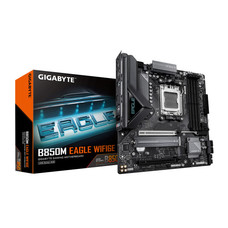 GIGABYTE B850M EAGLE WIFI6E Placa Base - Procesadores AMD Ryzen Serie 9000, VRM digital de 8+2+2 fases, hasta 8200MHz DDR5 (OC), 1xPCIe 5.0 + 1xPCIe 4.0 M.2, Wi-Fi 6E, LAN 2.5GbE, USB 3.2 Gen 2 (Espera 4 dias)-SX35 GIGABYTE B850M EAGLE WIFI6E Placa Base - Procesadores AMD Ryzen Serie 9000, VRM digital de 8+2+2 fases, hasta 8200MHz DDR5 (OC), 1xPCIe 5.0 + 1xPCIe 4.0 M.2, Wi-Fi 6E, LAN 2.5GbE, USB 3.2 Gen 2 (Espera 4 dias)