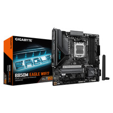 GIGABYTE B850M EAGLE WIFI7 Placa Base – CPUs AMD Ryzen Serie 9000, VRM digital de 8+2+2 fases, hasta 8200 MHz DDR5 (O.C.), 1× M.2 PCIe 5.0 + 1× M.2 PCIe 4.0, Wi-Fi 7, LAN 2.5 GbE, USB 3.2 Gen 2 (Espera 4 dias)-SX39 GIGABYTE B850M EAGLE WIFI7 Placa Base – CPUs AMD Ryzen Serie 9000, VRM digital de 8+2+2 fases, hasta 8200 MHz DDR5 (O.C.), 1× M.2 PCIe 5.0 + 1× M.2 PCIe 4.0, Wi-Fi 7, LAN 2.5 GbE, USB 3.2 Gen 2 (Espera 4 dias)