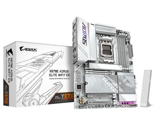 PLACA GIGABYTE X870E A ELITE WIFI7 ICE (BLANCO),AMD,AM5,X870E,4DDR5,256GB,1HDMI+1FHDMI+2USB4,4SATA3+4M.2,2.5GBLAN+WIFI7+BT5.4,6USB3.2+TB,ATX (Espera 4 dias)-SX66 PLACA GIGABYTE X870E A ELITE WIFI7 ICE (BLANCO),AMD,AM5,X870E,4DDR5,256GB,1HDMI+1FHDMI+2USB4,4SATA3+4M.2,2.5GBLAN+WIFI7+BT5.4,6USB3.2+TB,ATX (Espera 4 dias)