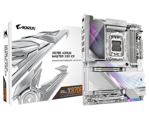 PLACA GIGABYTE X870E AORUS MASTER X3D ICE,AMD,AM5,X870E,4DDR5,256GB,USB4+HDMI,5+10GBELAN+WIFI7+BT5.4,2ATA6+3M.2,10USB3.2,ATX (Espera 4 dias)-SX108 PLACA GIGABYTE X870E AORUS MASTER X3D ICE,AMD,AM5,X870E,4DDR5,256GB,USB4+HDMI,5+10GBELAN+WIFI7+BT5.4,2ATA6+3M.2,10USB3.2,ATX (Espera 4 dias)
