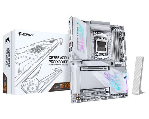 PLACA GIGABYTE X870E AORUS PRO X ICE,AMD,AM5,X870E,4DDR5,256GB,1HDMI+2USB4,4SATA6+2M.2,5GBLAN+WIFI7+BT5.4,7USB3.2,ATX (Espera 4 dias)-SX74 PLACA GIGABYTE X870E AORUS PRO X ICE,AMD,AM5,X870E,4DDR5,256GB,1HDMI+2USB4,4SATA6+2M.2,5GBLAN+WIFI7+BT5.4,7USB3.2,ATX (Espera 4 dias)