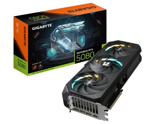 GIGABYTE GeForce RTX 5080 GAMING 16G Tarjeta Gráfica - 16GB GDDR7, 256 bits, PCI-E 5.0, 2617MHz Core Clock, 3 x DisplayPort, 1 x HDMI, NVIDIA DLSS 4, GV-N5080GAMING-16GD (Espera 4 dias)-SX163 GIGABYTE GeForce RTX 5080 GAMING 16G Tarjeta Gráfica - 16GB GDDR7, 256 bits, PCI-E 5.0, 2617MHz Core Clock, 3 x DisplayPort, 1 x HDMI, NVIDIA DLSS 4, GV-N5080GAMING-16GD (Espera 4 dias)