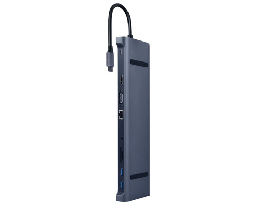ADAPTADOR MULTIPUERTO USB TIPO C 10 EN 1 3 5 MM GRIS ESPACIAL-SX12 ADAPTADOR MULTIPUERTO USB TIPO C 10 EN 1 3 5 MM GRIS ESPACIAL
