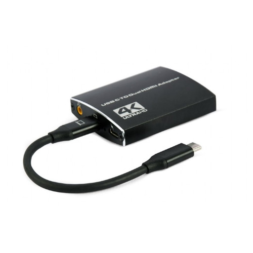 ADAPTADOR USB-C A DOBLE HDMI 4K 60HZ NEGRO-SX9 ADAPTADOR USB-C A DOBLE HDMI 4K 60HZ NEGRO