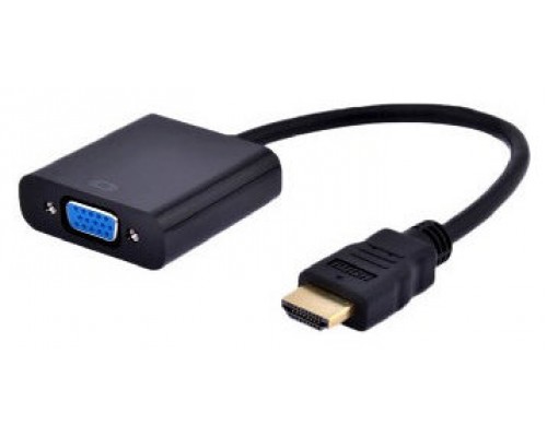 ADAPTADOR GEMBIRD HDMI-M A VGA-H  Y AUDIO CON JACK 3.5 (CABLE 15CM) (Espera 4 dias)